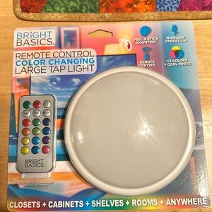 🆕 Remote Control Color Changing Large Tap Light
